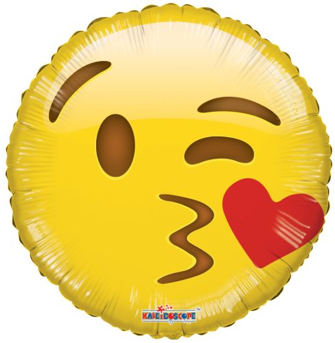 Wink Kiss Emoji Balloon